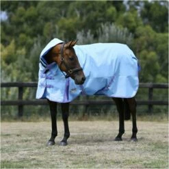 2023 Weatherbeeta Comfitec Classic Combo Neck Lite 10020580 - Light Blue / Purple