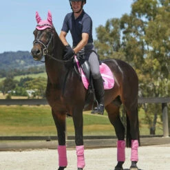 2022 Weatherbeeta Prime Marble Dressage Saddle Pad 1008703 - Pink Swirl Colour Pink Swirl -THE DRILLSHED Shop 1008703000 PINKSWIRL 1008706000 PINKSWIRL 1008704000 PINKSWIRL WB Prime Marble DR Saddle Pad Fleece Bandage Ear Bonnet Image Null Hero.700x700