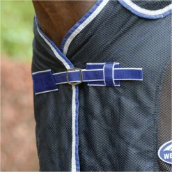 Weatherbeeta Wick Dri II Cooler Combo Neck - Charcoal / Blue / White -THE DRILLSHED Shop 1509 Weatherbeeta Wick Dri II Cooler Combo Neck 2.700x700