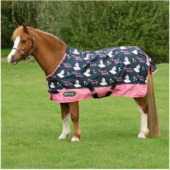 2022 Hy Equestrian StormX Original Unicorn Magic 0 Turnout Rug Hesumtr - Navy / Pink