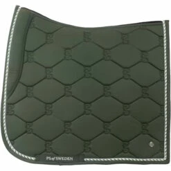 2022 PS Of Sweden Signature Dressage Cotton Saddle Pad 1110-022 - Forest Green