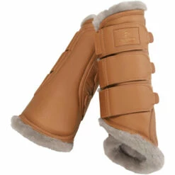 2023 Eskadron Platinum Faux Leather Tendon Boots 555039853290 - Cognac Colour Cognac