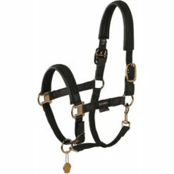 2023 Eskadron Platinum Halter Double Pin Plait Headcollar 420139821290 - Black