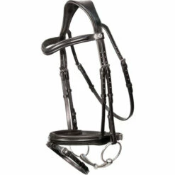 2023 Henry James Saddlery Comfort Flash Bridle HJ-BR-02 - Black Colour Black