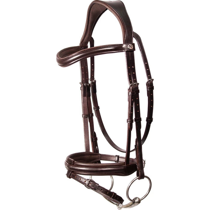 2023 Henry James Saddlery Comfort Flash Bridle HJ-BR-02 - Havana Brown Colour Havana Brown 3 2023 Henry James Saddlery Comfort Flash Bridle HJ-BR-02 - Havana Brown Colour Havana Brown