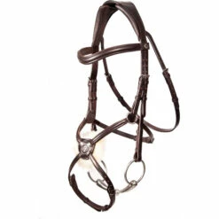 2023 Henry James Saddlery Mexican Grackle Bridle HJ-BR-05 - Havana Brown