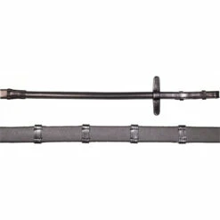 2023 Henry James Saddlery Xtreme Eventer Hybrid Rubber Reins With Leather Stoppers RR7 - Black Colour Black
