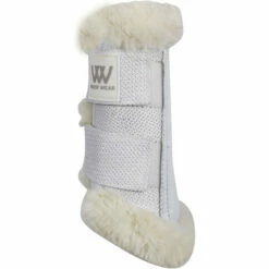 2023 Woof Wear Vision Elegance Sheepskin Brushing Boots WB0080 - White Colour White