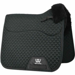 2023 Woof Wear Vision Elegance Sheepskin Dressage Saddle Pad WS0031 - Black Colour Black