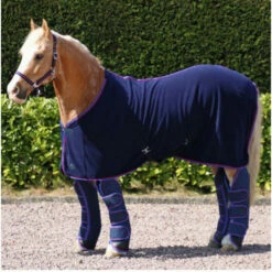 Hy Equestrian Signature Fleece Rug - Navy