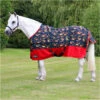 Hy Equestrian StormX Original Standard Neck Turnout Rug - Navy / Red -THE DRILLSHED Shop 3287 1.700x700
