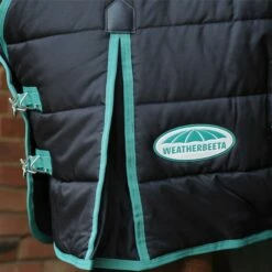 2022 Weatherbeeta Green-Tec Medium-Lite Standard Neck Rug - Black / Green -THE DRILLSHED Shop 3971 3971 3.700x700