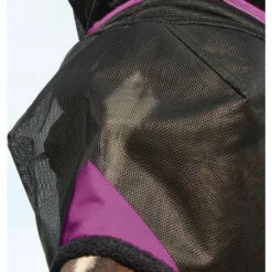 2022 Weatherbeeta Comfitec Deluxe Durable Mesh Mask With Ears And Tassels 1009572002 - Black / Purple -THE DRILLSHED Shop 3990 Durable20mesh.700x700