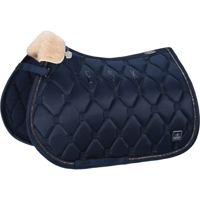 2023 Eskadron Glossy Crystal Saddle Cloth 218131 445 - Navy Colour Navy 3 2023 Eskadron Glossy Crystal Saddle Cloth 218131 445 - Navy Colour Navy - Image 2