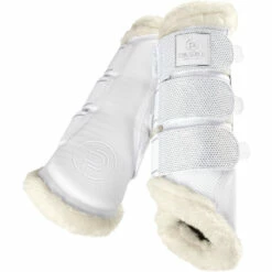 2023 Eskadron Glossy Crystal Saddle Cloth & Mesh Evo-Wool Tendon Boots Bundle 218131555131 - White -THE DRILLSHED Shop 6326 6292 esk 555131 663 10 f.2000x2000.700x700
