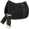 2023 Eskadron Big Square Crystal Mesh Saddle Pad & Softslate Evo-Wool Brushing Boots 212487555087 - Deep Grey -THE DRILLSHED Shop 632720Bundle20Main.700x700