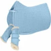 2023 Eskadron Cotton Compact Saddle Pad & Softslate Evo-Wool Brushing Boots Bundle 222087555087 - Light Blue Colour Light Blue -THE DRILLSHED Shop 632920Bundle20Main.700x700