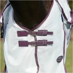 2023 Weatherbeeta Comfitec Essential Fly Rug With FREE Fly Mask WFRFM2 - Grey / White / Maroon -THE DRILLSHED Shop 6371 202320Weatherbeeta20Comfitec20Essential20Mesh20II20Combo20Neck20100044116620 20WhiteMarron20Grey20close.2000x2000.700x700