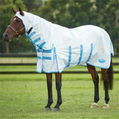 2023 Weatherbeeta Sweet Itch Shield Fly Rug With FREE Fly Mask WFRFM3 - White / Blue / Navy -THE DRILLSHED Shop 6372 202220Weatherbeeta20Sweet20Itch20Shield20Combo20Neck20100620920 20White2020Blue2010062092044.700x700