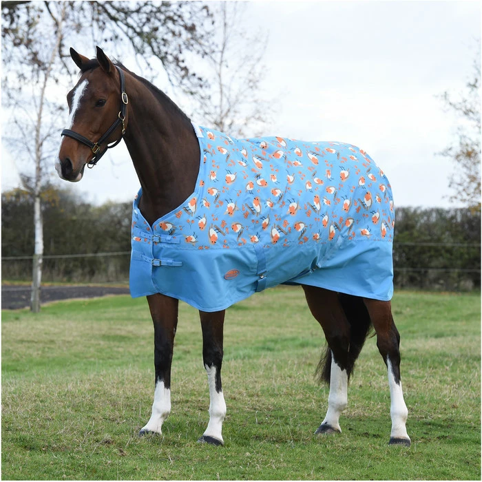 2023 Weatherbeeta Comfitec Tyro Standard Neck Medium Turnout Rug 1021799 - Robin Print 4 2023 Weatherbeeta Comfitec Tyro Standard Neck Medium Turnout Rug 1021799 - Robin Print - Image 2