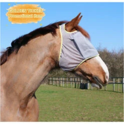 Equilibrium Field Relief Midi Fly Mask Without Ears Grey Colour Grey/yellow -THE DRILLSHED Shop 695 Field20Relief20Midi20 20Promo20Item201.700x700