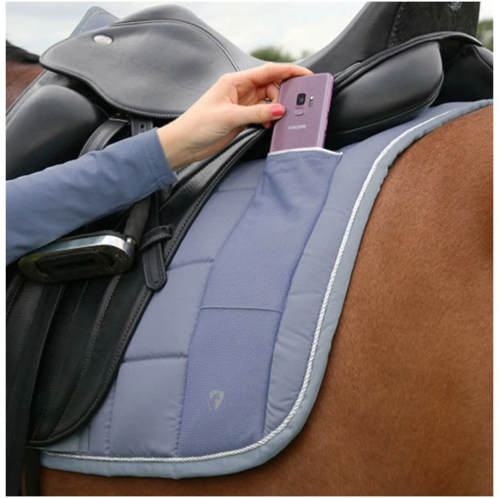 2022 Hy Equestrian Synergy Saddle Pad 34492 - Grape / Silver 6 2022 Hy Equestrian Synergy Saddle Pad 34492 - Grape / Silver - Image 4