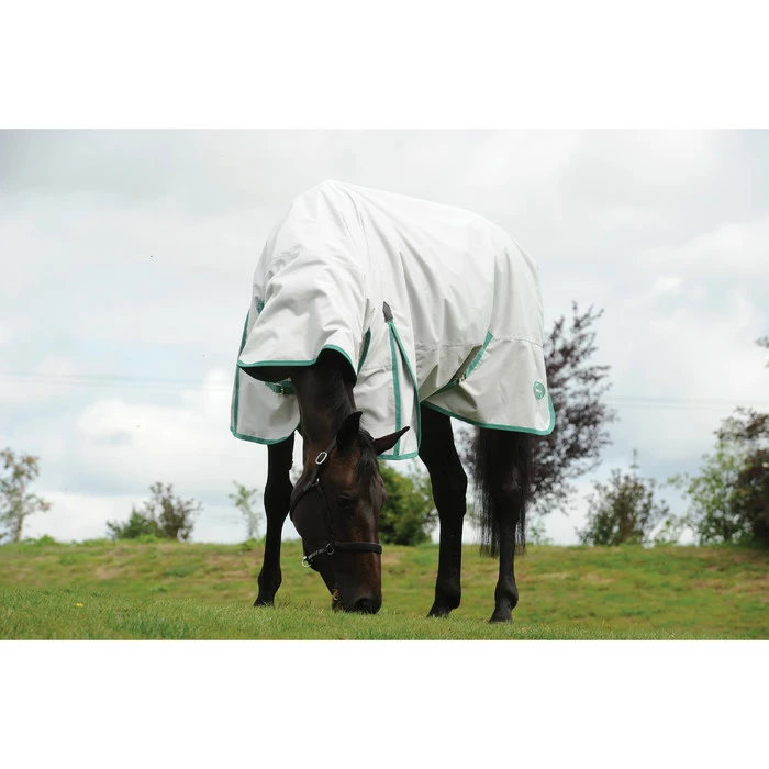 WeatherBeeta Green-Tec 900D Lite Plus Combo Neck Rug - Light Grey / Green 4 WeatherBeeta Green-Tec 900D Lite Plus Combo Neck Rug - Light Grey / Green - Image 2