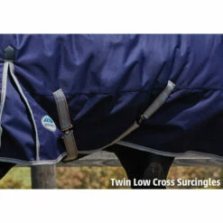2022 Weatherbeeta Comfitec Essential Heavy Combo Neck Turnout Rug - Navy / Silver -THE DRILLSHED Shop Weatherbeeta Comfitec Essential Combo Neck Heavy Navy Silver 3.700x700 1