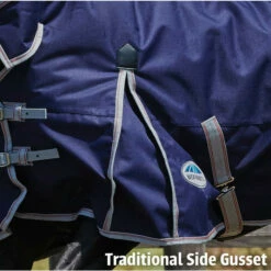 2022 Weatherbeeta Comfitec Essential Heavy Combo Neck Turnout Rug - Navy / Silver -THE DRILLSHED Shop Weatherbeeta Comfitec Essential Combo Neck Heavy Navy Silver 4.700x700 1