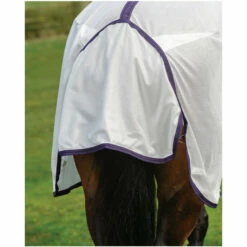 Weatherbeeta Comfitec Essential Mesh Combo Neck Fly Rug White / Purple -THE DRILLSHED Shop Weatherbeeta Comfitec Essential Mesh Combo Neck White 6.700x700