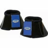 Weatherbeeta Impact Bell Boots 1000695 - Black / Royal Blue Colour Black/Royal Blue -THE DRILLSHED Shop Weatherbeeta Impact Bell Boots 1000695 Black Blue.700x700