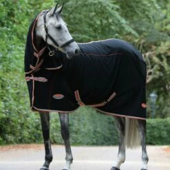 2022 Weatherbeeta Therapy-Tec Combo Neck Fleece Rug 812717 - Black / Red