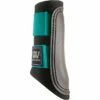 Woof Wear Club Brushing Boots - Black / Ocean Colour Black/Ocean -THE DRILLSHED Shop Woof Wear Club Brushing Boot Ocean.700x700