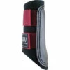 Woof Wear Club Brushing Boots - Black / Shiraz Colour Black/Shiraz -THE DRILLSHED Shop Woof Wear Club Brushing Boot Shiraz.700x700