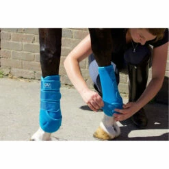 Woof Wear Training Wraps Turquoise -THE DRILLSHED Shop Woof Wear Dressage Wraps Fitting 2.700x700 2