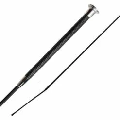 2023 Woof Wear Diamond 100cm Dressage Whip WH0015-BKSI-100 - Black / Silver