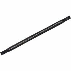 Collegiate Large Diamante Browband - Black